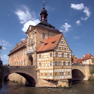 Bamberg Aufnahme des Alten Rathauses