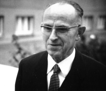 Schwarzweiß-Aufnahme des Firmengründers Otto Fankhänel