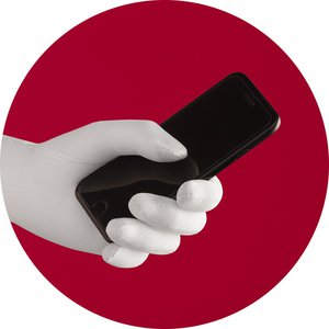 Einen Touchscreen bedienen, ohne den Handschuh dafür ausziehen zu müssen: Der Smartphone-Finger macht es möglich. Einen Touchscreen bedienen, ohne den Handschuh dafür ausziehen zu müssen: Der Smartphone-Finger macht es möglich.