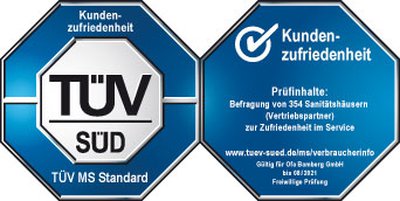 Ofa Bamberg wurde durch die TÜV SÜD Management Service GmbH zertifiziert und darf das Prüfsiegel „Kundenzufriedenheit“ führen.