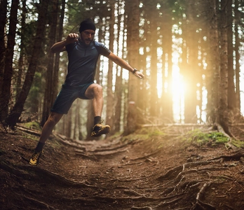 Joggen im Wald