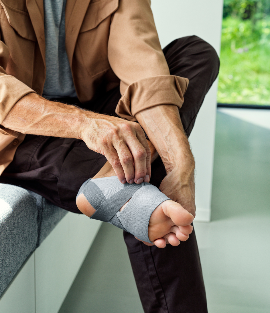 Hilfsmittel Plantarfasziitis Push med Fußbandage FP