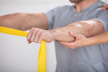 Muscle build-up with an elastic exercise band can create more stability in the body.