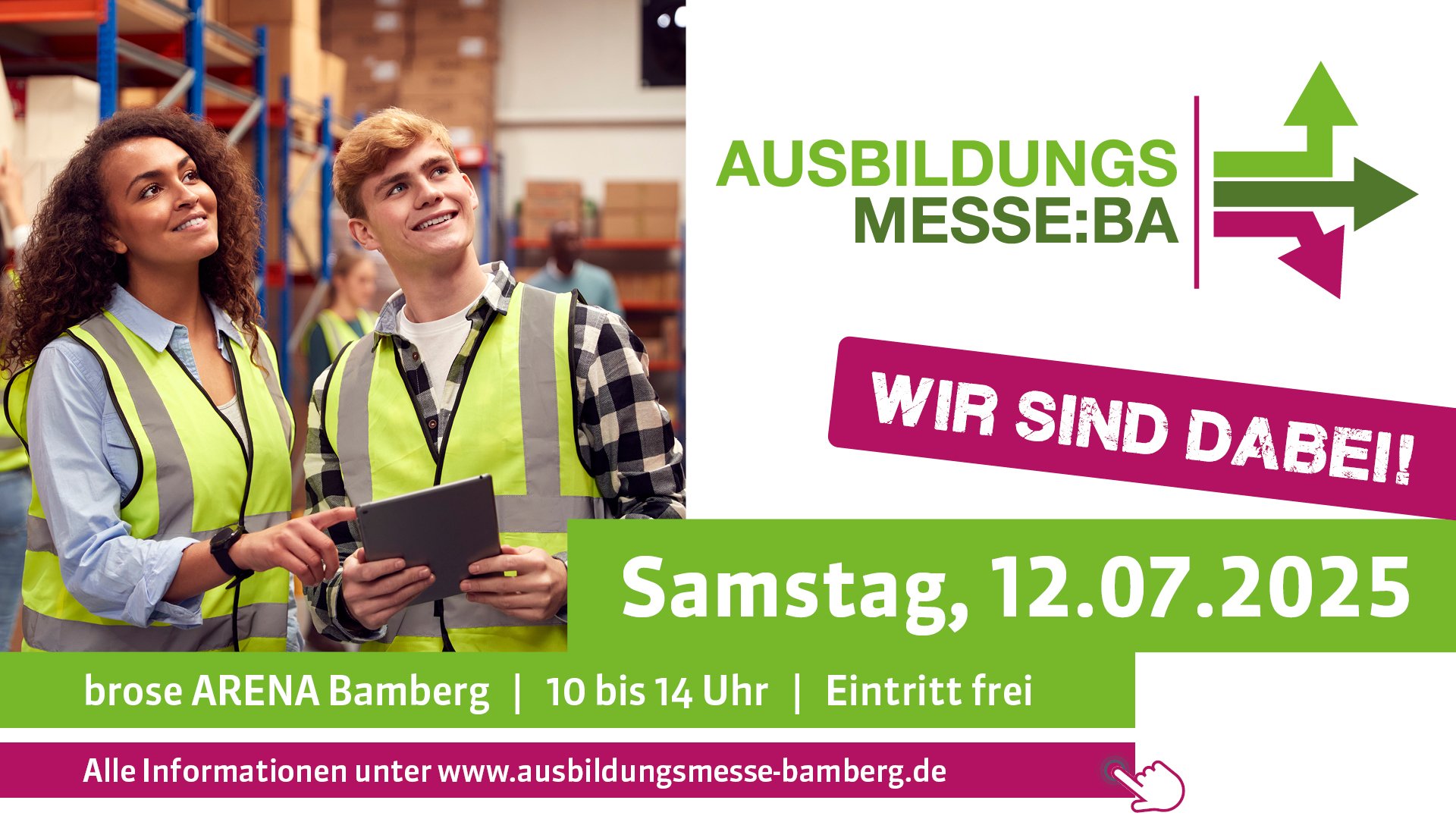Infografik zu einer Ausbildungsmesse