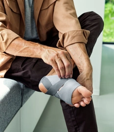 Push med Fußbandage FP in Anwendung