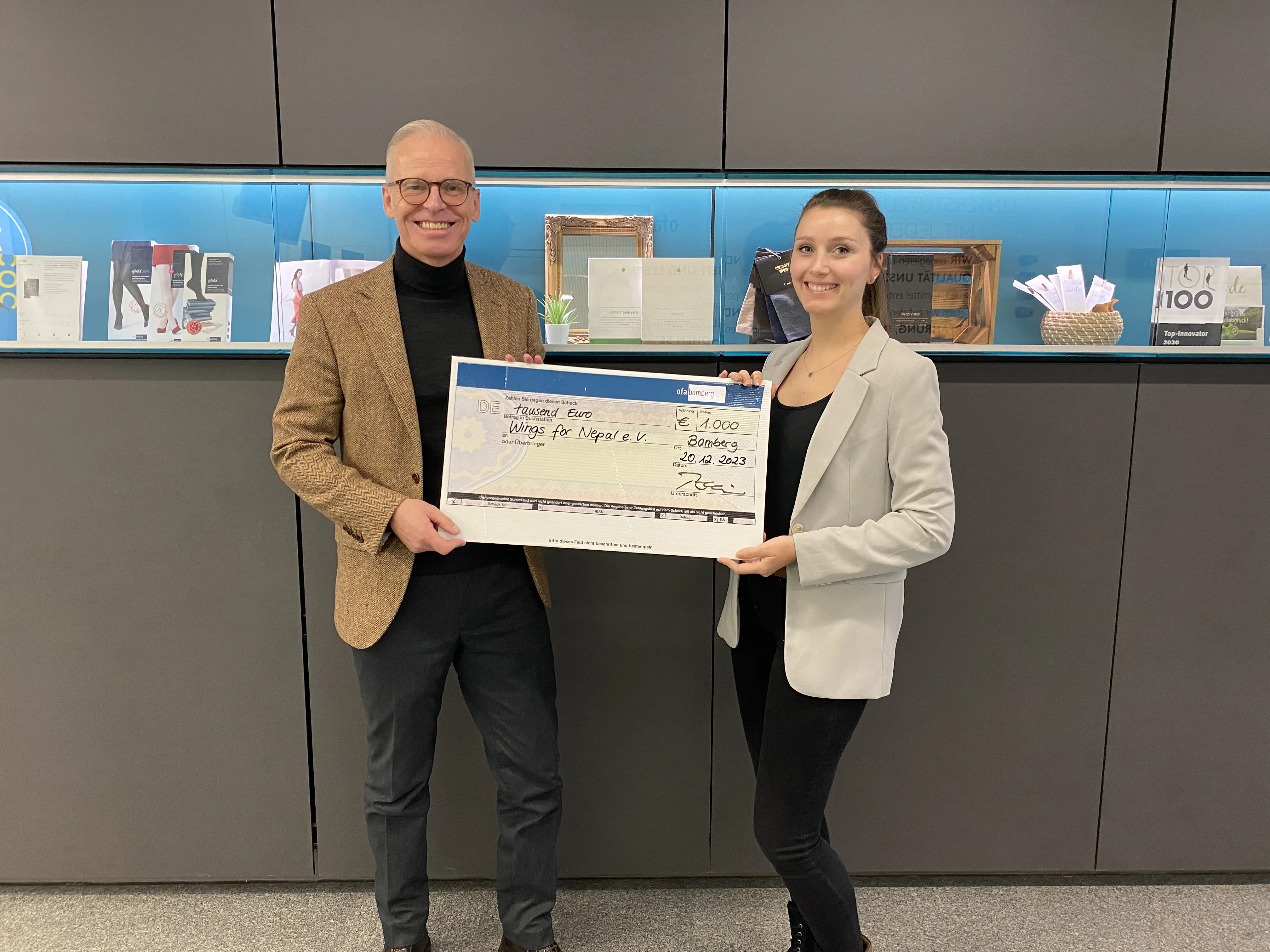 Ofa Bamberg GmbH spendet an Wings for Nepal e.V.