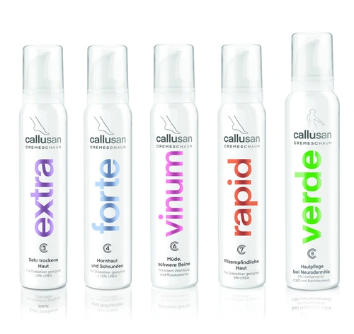 Callusan Cremeschäume Die passende Pflege für jeden Hauttyp
