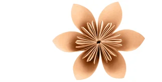 Origami-Blüte