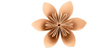 Origami-Blüte