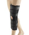 A knee fitted with an Orthosis.