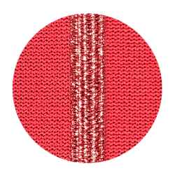 Modefarbe Hibiskus Schmucknaht Silber